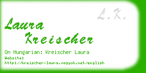 laura kreischer business card